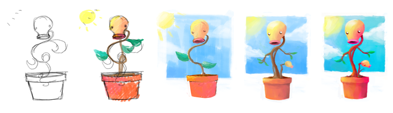 Illustration for article titled Birth of Bellsprout! Pokemon One a Day!